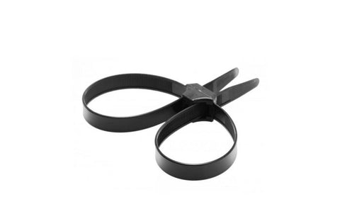 MASTER SERIES MISBEHAVED BLACK ZIP TIE CUFFS