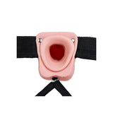 REALROCK Vibr Hollow Strap-on + Balls - 23cm Flesh