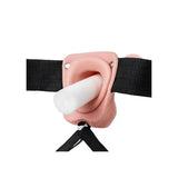 REALROCK Vibr Hollow Strap-on + Balls - 23cm Flesh