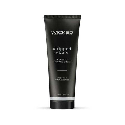 WICKED STRIPPED + BARE MASSAGE CREAM 120ML