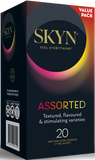 LIFESTYLES SKYN ASSORTED SOFT NON-LATEX 20'S CONDOMS