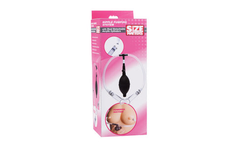 SIZE MATTERS NIPPLE PUMPING SYSTEM WITH DUAL CYLINDERS