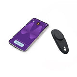 Moxie + by We-Vibe Wearable Bluetooth Clitoral Vibrator Panty Vibe With Remote Control- Black