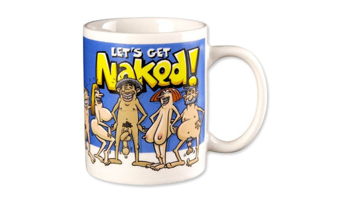 LETS GET NAKED COFFEE MUG