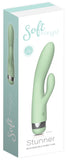 SOFT BY PLAYFUL STUNNER RECHARGEABLE RABBIT VIBRATOR MINT 7.5 INCHES