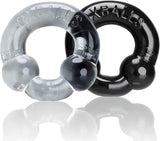 Oxballs Ultraballs 2-pack Cock Ring Black Clear