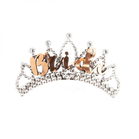 Alandra Bride Rose Gold and Silver Tiara