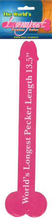 The World's Longest Pecker Ruler Compare Who Has the Biggest Pecker