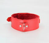BERLIN BABY COLLAR AND LEASH RED