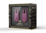 ZALO NAVE VIBRATING NIPPLE CLAMPS - VELVET PURPLE