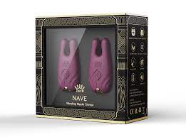 ZALO NAVE VIBRATING NIPPLE CLAMPS - VELVET PURPLE