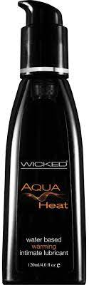 Wicked Aqua HEAT Warming Water Based Lubricant 120ml