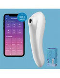 Satisfyer Dual Pleasure App Controlled Clitoral Air Pulse Stimulator And G-Spot Vibrator - white
