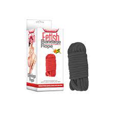 FETISH BONDAGE ROPE - BLACK
