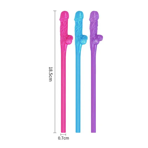 Jokes & Parties Willy Straws - Coloured
