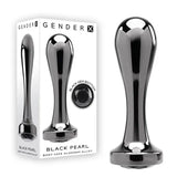 GENDER X BLACK PEARL METAL PLUG - GUNMETAL