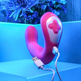 EVOLVED BUCK WILD COME HITHER MOTION VIBRATOR - PINK