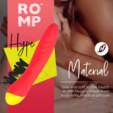 ROMP Hype - Rechargeable G-Spot Stimulating Bullet Vibrator Waterproof Vibrating Clitoral Play Toy with 6 Vibration Mode & 4 Pattern | Red