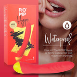 ROMP Hype - Rechargeable G-Spot Stimulating Bullet Vibrator Waterproof Vibrating Clitoral Play Toy with 6 Vibration Mode & 4 Pattern | Red