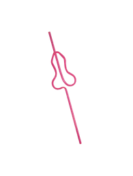 PINK PECKER STRAW