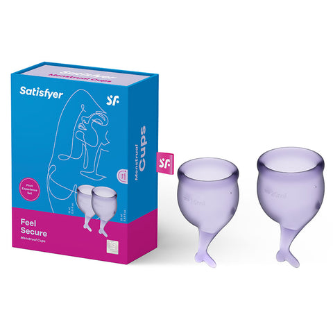 Satisfyer Feel Secure Lilla Purple Silicone Menstrual Cups - S