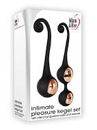 Adam & Eve Intimate Pleasure Kegel Set Black Kegel Trainer Kit