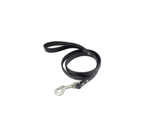 LEA002 LOVE IN LEATHER LEASH - BLACK
