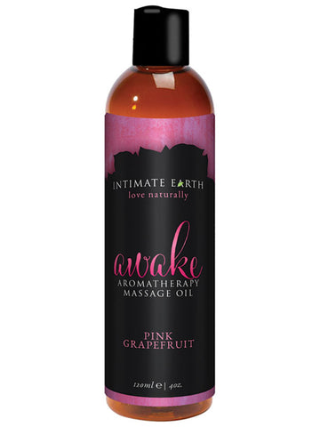 Intimate Earth Awake Massage Oil Pink Grapefruit 120mL