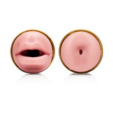Fleshlight Quickshot Stamina Training Unit Pink Mouth and Butt Double Ended Masturbator