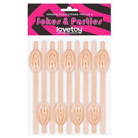 Jokes & Parties Original Pussy Straws - Flesh