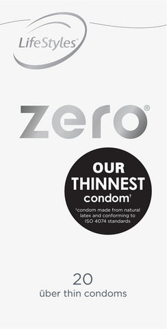 Lifestyles Zero Condoms - 20 Pack