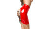 Glossy Kellie Mini Skirt	 955049-RED-M