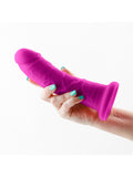 Colours Dual Density 7" Wide Dildo – Purple