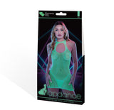 LAPDANCE GLOW IN THE DARK MINI DRESS O/S