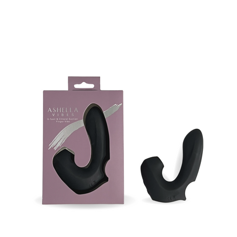 ASHELLA VIBES G-SPOT CLITORAL SUCTION FINGER VIBE