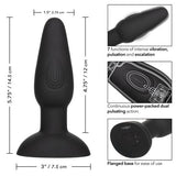 CALEXOTICS BIONIC DUAL PULSATING ANAL PROBE - BLACK RECHARGEABLE