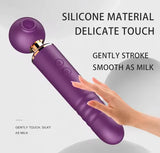 Ultimate Pleasure Thrusting & Sucking Vibrator - Purple