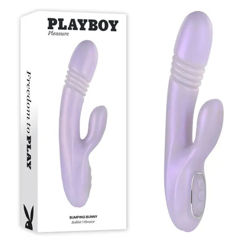 PLAYBOY PLEASURE BUMPING BUNNY - THRUSTING RABBIT- OPAL