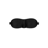 OUCH! BW SATIN CURVY EYE MASK WITH ELASTIC STRAPS