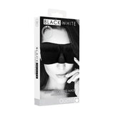 OUCH! BW SATIN CURVY EYE MASK WITH ELASTIC STRAPS