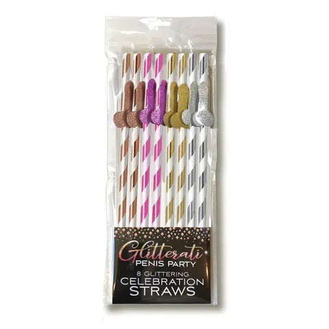 GLITTERATI - BOOBIE TALL PARTY STRAWS