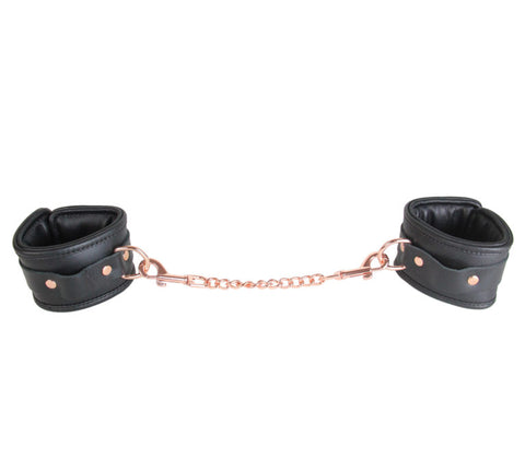 HAN048RSE LEATHER CUFFS ROSEGLD H/WARE