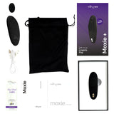 Moxie + by We-Vibe Wearable Bluetooth Clitoral Vibrator Panty Vibe With Remote Control- Black
