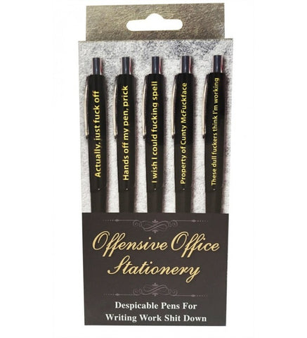 OFFENSIVE OFFICE PENS PACK OF 5