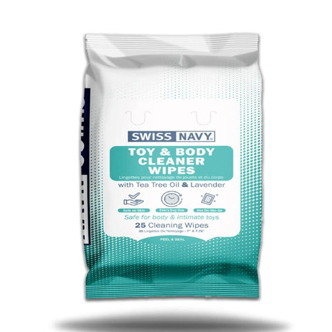 SWISS NAVY TOY & BODY CLEANER WIPES