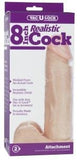 Doc Johnson Vac-U-Lock Attachment 8-Inch Realistic Cock, Vanilla