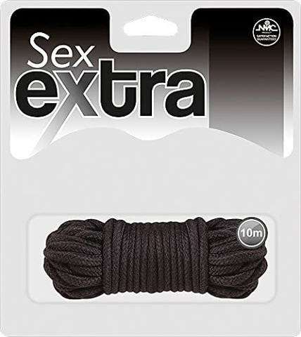 SEX EXTRA 10 METER COTTON ROPE IN BLACK