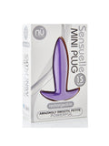 NU Sensuelle 15-Function Vibrating Mini-Plug USB Rechargeable - Purple Waterproof Anal Toy