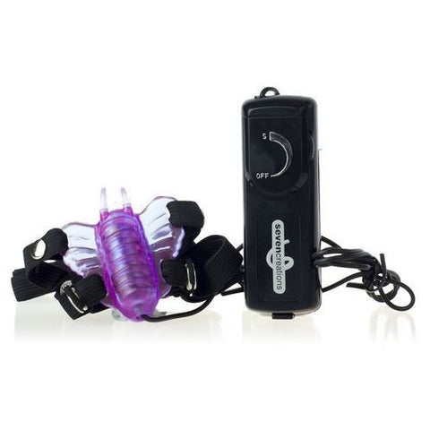 Micro Butterfly Stimulator Strap-on Purple