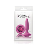 Glams Mini Silicone Anal Plug - Pink Gem